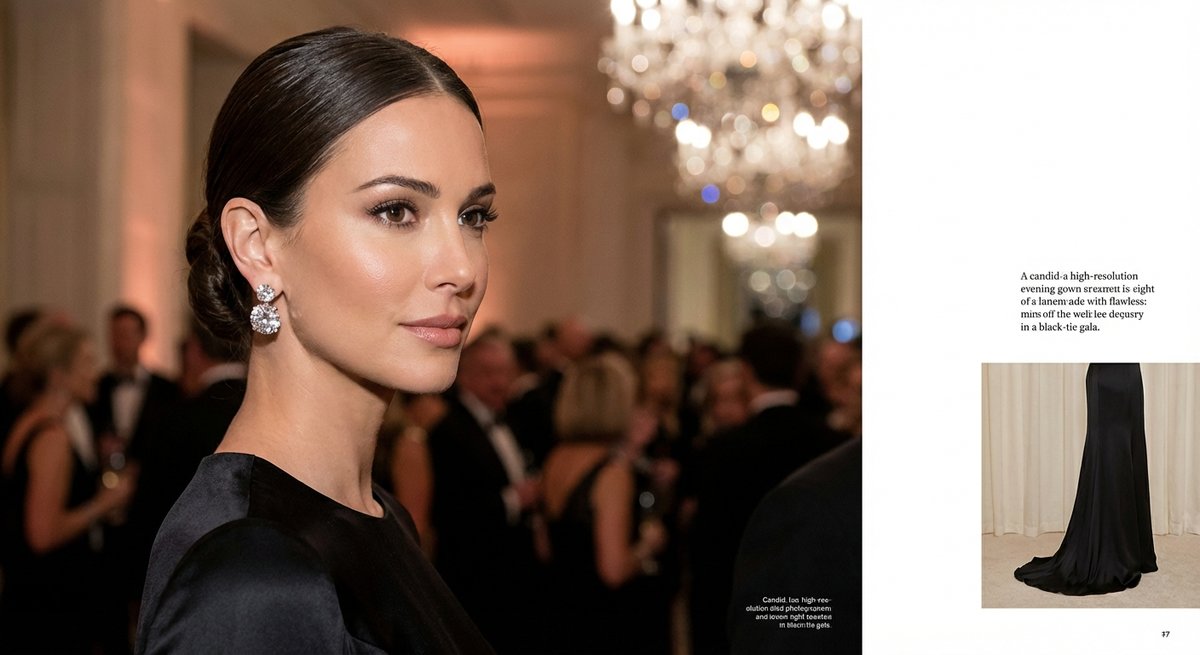 Orecchini eleganti GOGO indossati per evento speciale