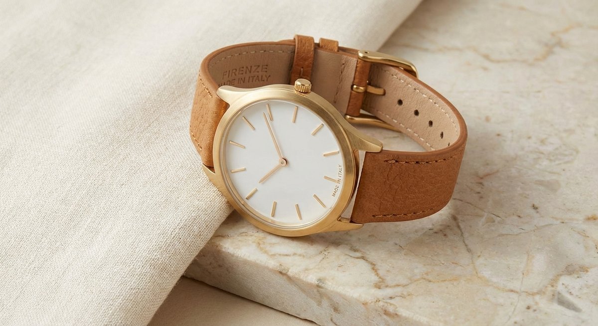 Orologio donna minimal con cinturino in pelle