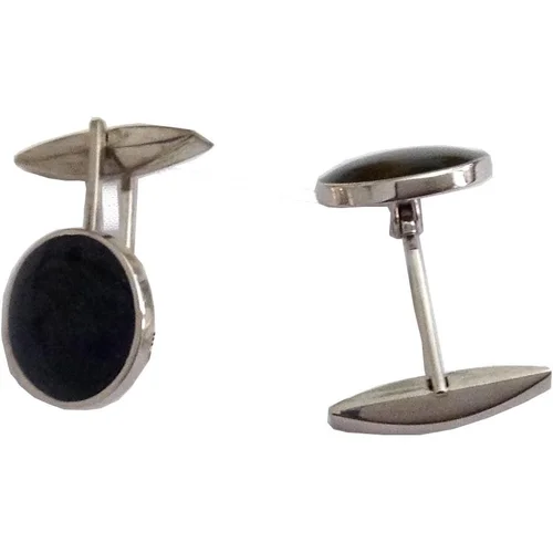 Gemelli in Argento 925 con Smalto Nero - GOGO Gioielli